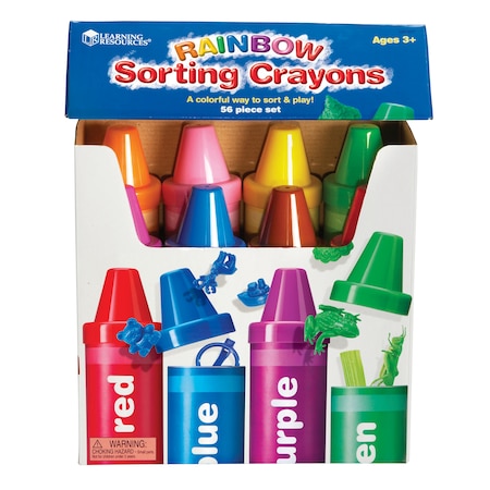Learning Resources Rainbow Sorting Crayons, 56 Pieces 3070